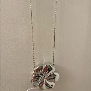 Silver Flower Purse